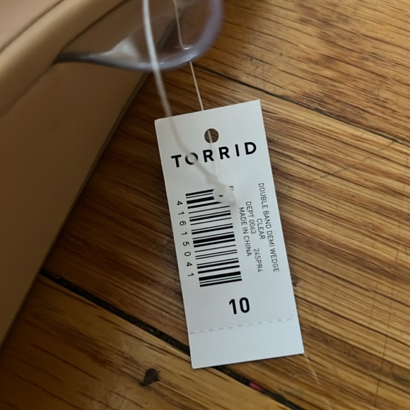 NWT TORRID THIN DOUBLE BAND WEDGE SANDAL WW - Picture 4 of 9